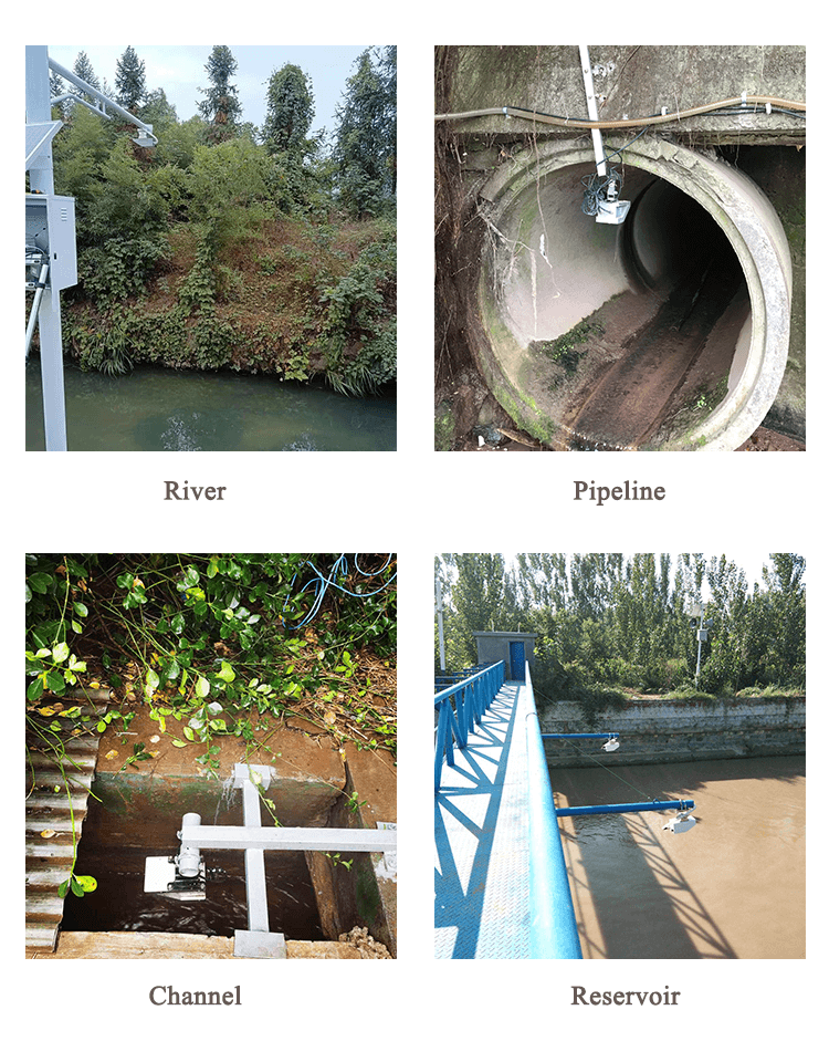 radar flow meter applications for river pipe channel